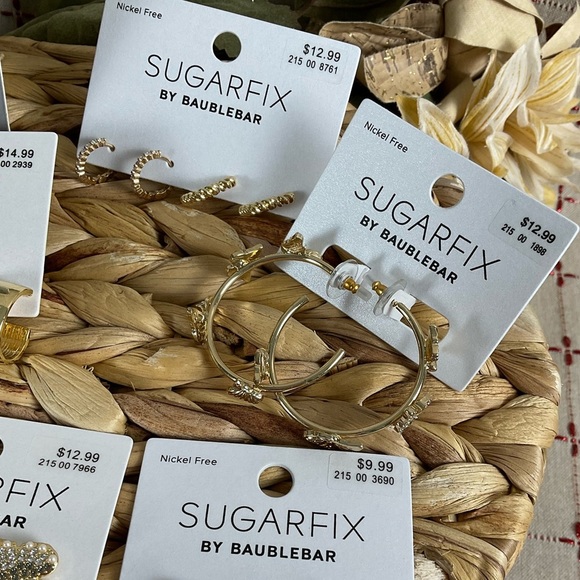 Sugarfix by Baublebar Earrings Bundle 10 Total Hearts Pearls Butterflies New - Picture 3 of 10